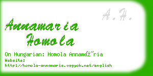 annamaria homola business card